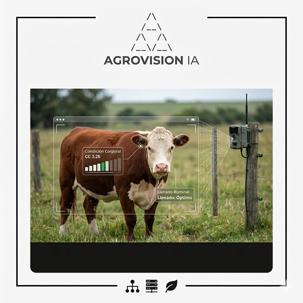 AgroVision IA detectando condición corporal en bovinos